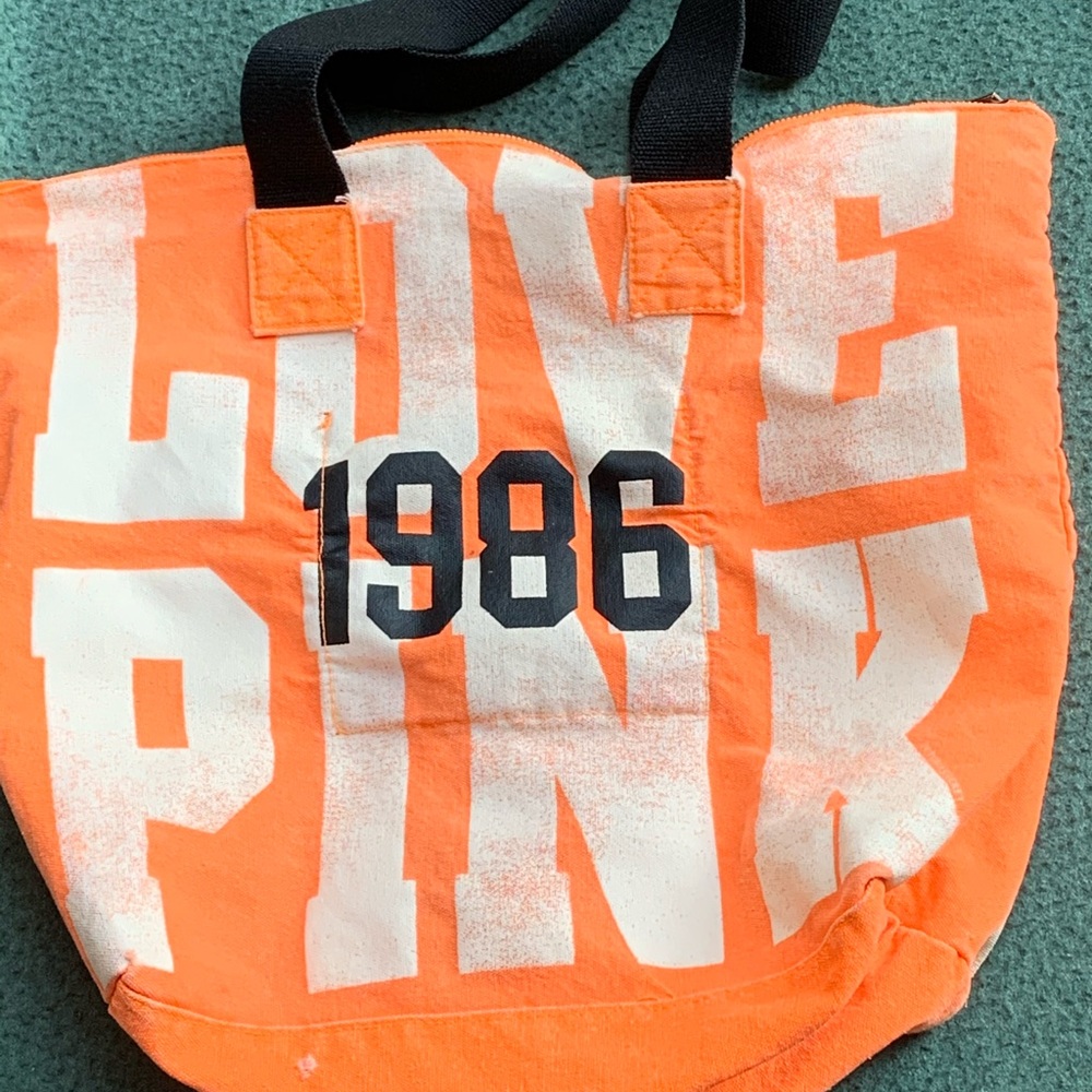 🌴Victoria’s Secret  Love Pink 1986 canvas tote🌴